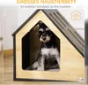 Niche en bois PAWHUT D02-120, niche pour chat, avec Voir les images du produit 7
