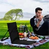 Strandstuhl mit Rückenlehne – Aluminiumrahmen & Produktbild-Vorschau 6