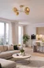 Luxolar LED stropní lampa se 4 žárovkami E27, ratan, boho, Náhled obrázku produktu 5