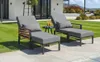 Gartensofa 2-in-1 Outdoor Loungsofa verstelbar mit 11cm Produktbild-Vorschau 16