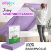 EllaTex Jersey Spannbettlaken 180x200–200x200 Baumwolle – Produktbild-Vorschau 2