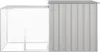 vidaXL Gabbia per polli grigia 200x91x100 cm Acciaio Anteprima dell’immagine prodotto 2