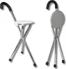 Gehstock mit Sitzfläche / leichter Sitzstock aus Aluminium Produktbild-Vorschau 1