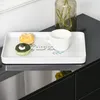 HOMCOM Buffet meuble de rangement 2 tiroirs coulissants 3 Voir les images du produit 9
