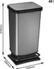 Rotho Abfalleimer 40 L Paso - Treteimer Geruchsdicht - Produktbild-Vorschau 4