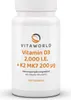 Vitaworld Vitamin D3 2.000 I.E. + K2 MK7 200 µg Tabletten, Produktbild-Vorschau 1