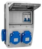 Wandverdeelpaneel XS 16A 2x230V IP44, compacte Productafbeelding-voorbeeld 5