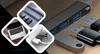 A collage of images showing a USB hub and related accessories. Produktbild-Vorschau