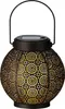 Solar Gartenleuchte LED Laterne 14x16cm Metall Warmweiß Produktbild-Vorschau 4
