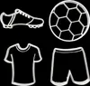 GKA 4 Stück Ausstechformen Fußball Ausstecher Produktbild-Vorschau 1