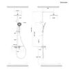 Homelody zestaw prysznicowy z dużą półką 400×110 mm – Podgląd zdjęcia produktu 11
