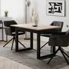 Ausziehbarer Esstisch Damon 120/160x90 - Eiche/anthrazit Produktbild-Vorschau 7