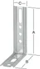 Vormann Verstellwinkel sendzimir verzinkt  100 x 70 x 30 mm Produktbild-Vorschau 3