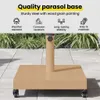 vidaXL Podstawa parasola Jasne drewno 45 x 45 x 31,5 cm Podgląd zdjęcia produktu 6
