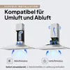 LEVIVO Dunstabzugshaube 90 cm Umluft & Abluft mit 410 m³/h Produktbild-Vorschau 8