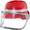 Roter Feuerwehrhelm mit Visier für Kinder Produktbild-Vorschau 2