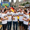 Deutschland T Shirt mit Schriftzug Fan Shirt Fußball EM WM Produktbild-Vorschau 2