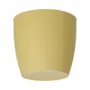 A yellow planter pot with a saucer, isolated on a white background. Náhled obrázku produktu