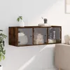 Armadio a muro con ante in vetro rovere fumé 102x37x35 cm Anteprima dell’immagine prodotto 3
