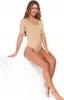 Elegantes BODY FOR WOMEN mit tiefem Ausschnitt Glatte kurze Produktbild-Vorschau 5