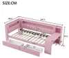 Tapicerowane łóżko dzienne 90x200 z portami USB i paskiem Podgląd zdjęcia produktu 2