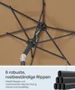 SONGMICS Sonnenschirm Ø210 cm UPF 50+ beidseitig um 30° Produktbild-Vorschau 6