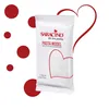 A white package of Saracino Pasta Model is shown with red polka dots and a red heart outline. Produktbild-Vorschau