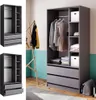 Vicco Kleiderschrank Elmo, 100 x 200 cm mit 2 Schubladen, Produktbild-Vorschau 2