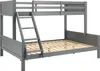 Homestyle4u Poschodová posteľ 90x200 a 140x200 podkrovná Náhľad obrázku produktu 15