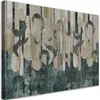 Leinwandbild Pflanzenabstraktion Natur 90x60 Feeby Grün Produktbild-Vorschau 1