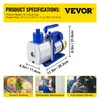 VEVOR 6 CFM Refrigerant Vakuumpumpe Drehschieber 2-stufig Produktbild-Vorschau 7