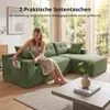 GLP Modulares Ecksofa 256 cm aus Cord, 4-Sitzer mit Produktbild-Vorschau 11