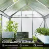 Outsunny Gewächshaus Aluminium Treibhaus mit Dachfenster Produktbild-Vorschau 5