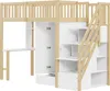 Patrová postel Merax 90x200 cm se skříní, podkrovní postel Náhled obrázku produktu 8
