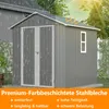 GIHAUVIA Metall Geräteschuppen Gerätehaus mit Fenster Produktbild-Vorschau 8