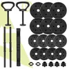 ACTIGET Set di manubri 30 kg regolabile Bilanciere Manubri Anteprima dell’immagine prodotto 4