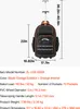 SucceBuy Zaino porta attrezzi con ruote, 72 tasche e ruote Anteprima dell’immagine prodotto 6