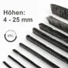 10m Bürstendichtung grau für C-Profil, Höhe 7mm Breite Produktbild-Vorschau 1