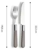 Echtwerk Bistro Besteck-Set 16TLG Essbesteck, Farbe:Grau Produktbild-Vorschau 5