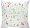 Mr. & Mrs. Panda Kissen 40x40 Blumen Leben - Geschenk, Produktbild-Vorschau 1