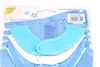 Bavoir bébé avec velcro coton 0+ bleu blanc turquoise 4pcs Voir les images du produit 11