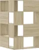 vidaXL Rohová knižnica 4 police Sonoma dub 85x85x140cm Náhľad obrázku produktu 6