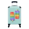 MuchoWow® Koffer Handgepäck Trolley Rollkoffer Kleine Produktbild-Vorschau 1