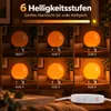 Orange Glas Nachttischlampe Kugel, dimmbare Tischlampe mit Produktbild-Vorschau 5