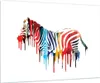 Bilder auf glas - Zebra Detail digital wild - 100x70cm - Produktbild-Vorschau 1