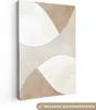 Leinwand Bilder 80x120 cm - Japandi - Beige, Bild Modern, Produktbild-Vorschau 1