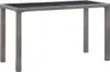 vidaXL Tavolo da giardino antracite 123x60x74 cm in poly Anteprima dell’immagine prodotto 5