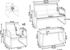 BELIANI Lounge Set Grau aus Metall 4-Sitzer Gartentisch Produktbild-Vorschau 7