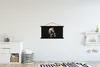 MuchoWow® Textilposter Mädchen mit Perlenohrring - Gold - Produktbild-Vorschau 2