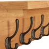 vidaXL Wieszak ścienny 60x16x16 cm lite drewno dębowe Podgląd zdjęcia produktu 5